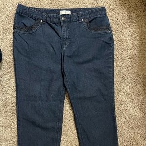 CJ Banks 16W Petite lace embellished jeans